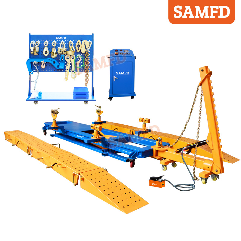 SAMFD instrumento de corrección de vigas de automóvil europeo plataforma de reparación de chapa de marco elevador vertical chapa de carrocería
