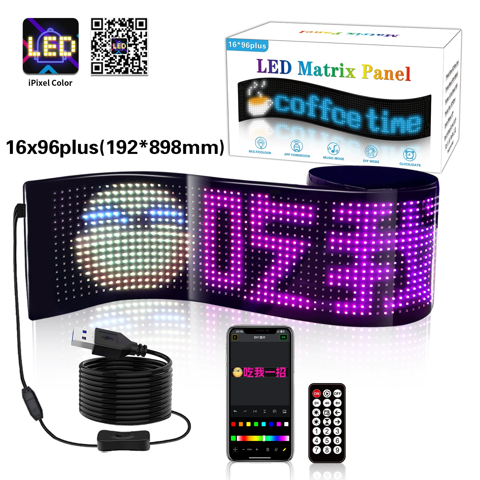 Гибкий LED экран мягкий экран LED следящий экран LED автомобильный экран светодиодный рекламный экран ультра тонкий водостойкий кросс-бордер новый продукт взрыв