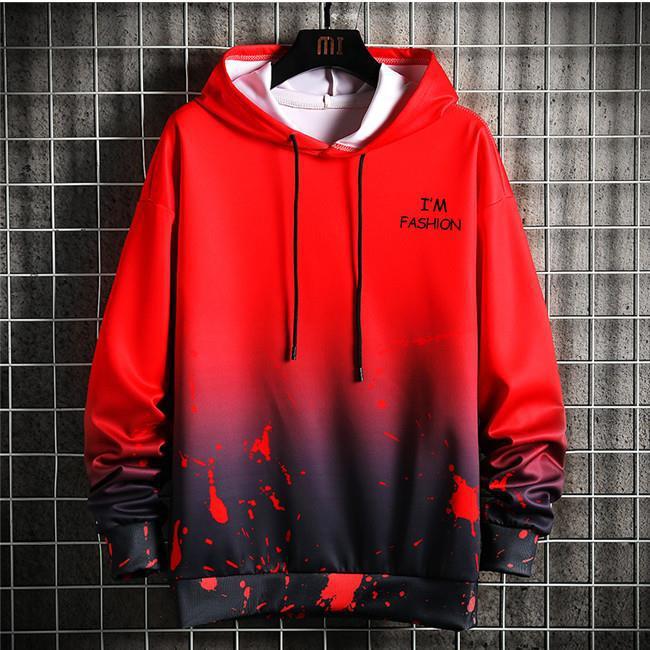 Ensemble à capuche pour l'automne nouvelle tendance manteau homme imprimé 3D, sweat-shirt à manches longues étudiant_voghion.com