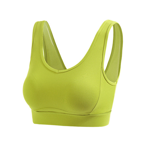 Sports bra women's shockproof running yoga vest sexy push-up easy to put on and take off bra running fitness top outer wear