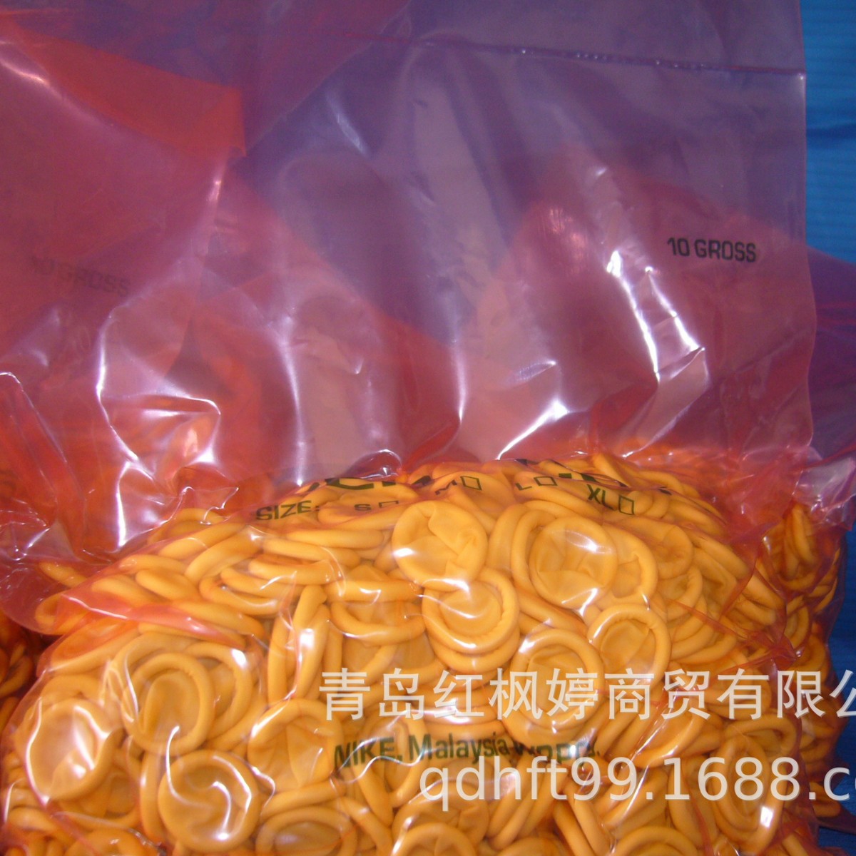 米黄色防静电一次性乳胶手指套无尘无粉耐磨电子工业防滑耐磨指套