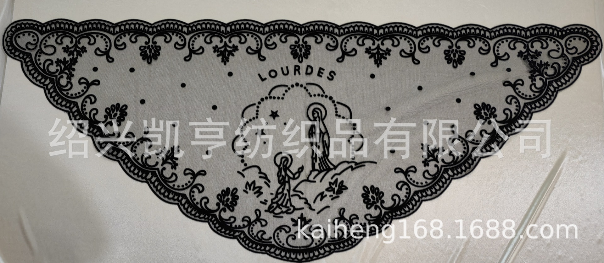 网布植绒lodrdes圣母头巾，fatima，JERUSALEM，SAINT 三角头巾