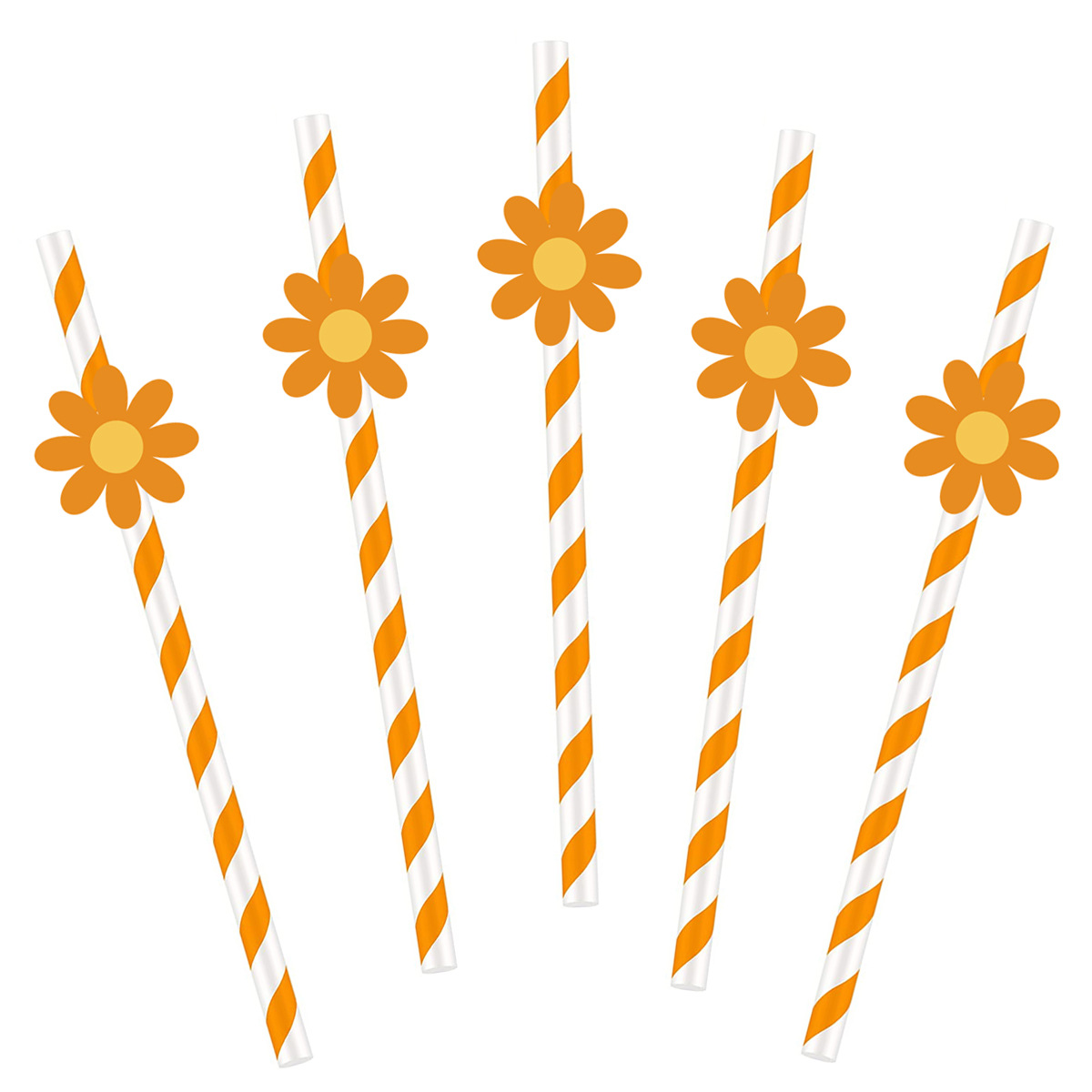 Margarita Rosa pequeña flor papel paja creativa fábrica en stock al por mayor fiesta creativa decoración de paja con tarjeta