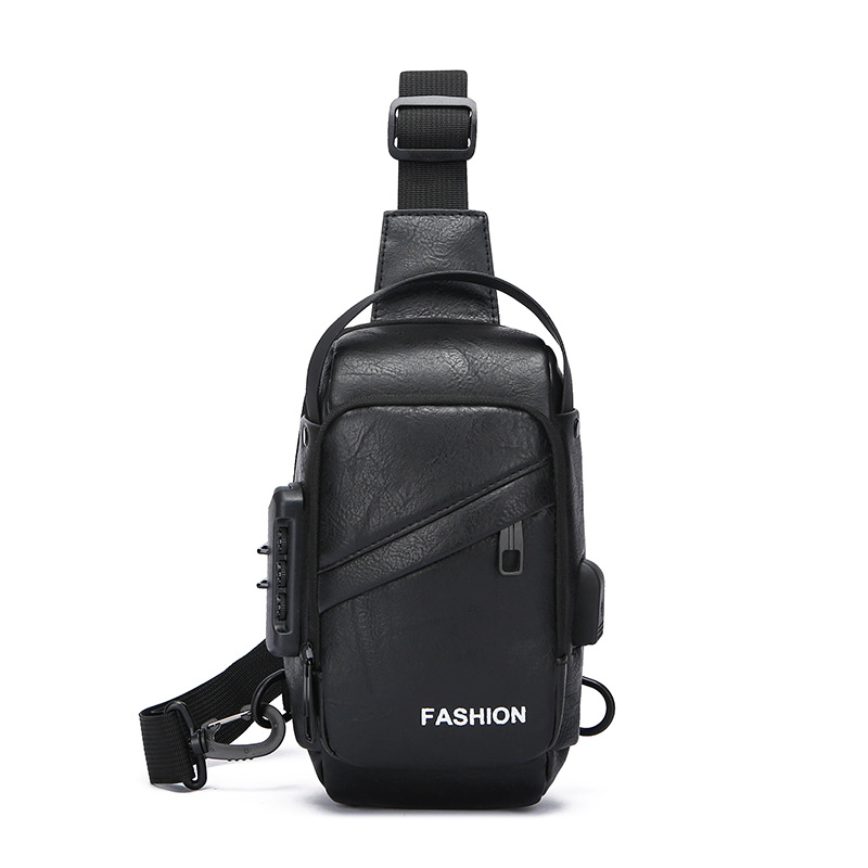 Men's chest bag, casual water-repellent single-shoulder crossbody bag, men's high-end outdoor travel bag, cycling bag, storage bag undefined