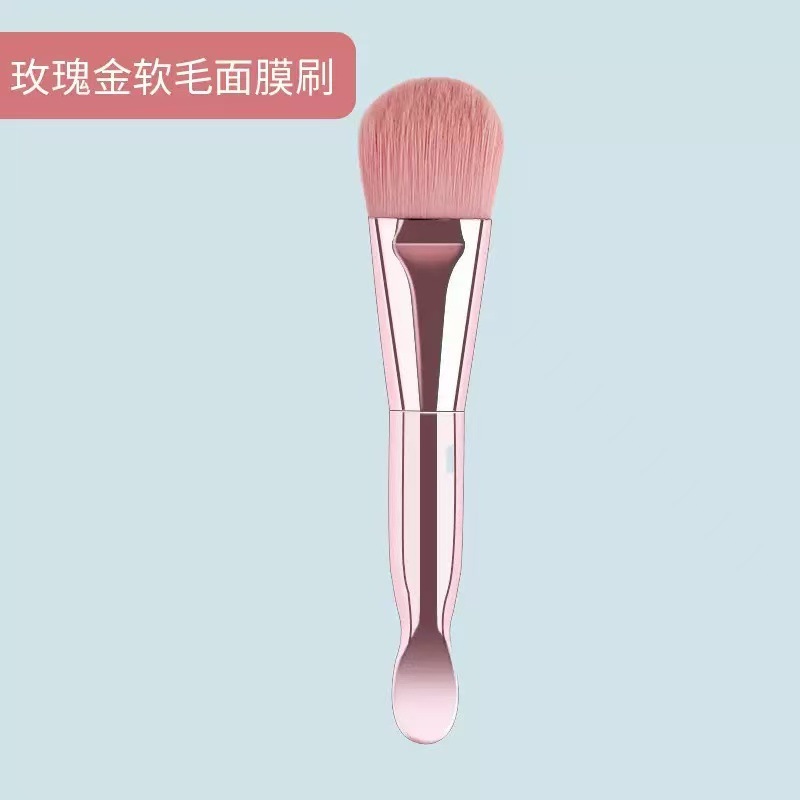 Golden soft face mask contains rose
