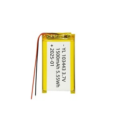 103443 ポリマーリチウム電池 1500mAh 搾乳器インターホンマッサージャー充電式リチウム電池 3.7V