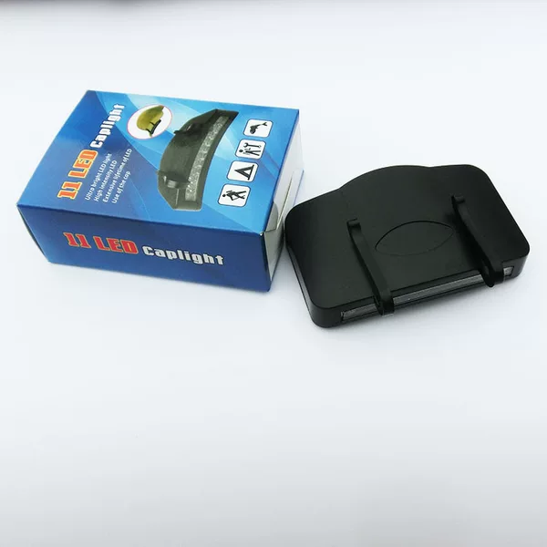 Lithium battery 11LED cap clip light, fishing night fishing light, bait light, bicycle light, outdoor 11 LED cap clip light