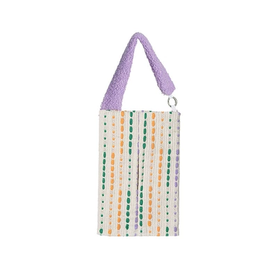 Bag Decorative Supplies Creative Cute – Other Automotive Interior Supplies - purple-rope-rope-vertical-pattern-rice-bottom-paper-towel-hanging-bag
