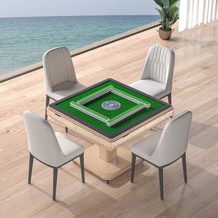 Four-port Mahjong Machine Full-automatic Household Dining Table Quiet Dual-use Heated Mahjong Table for Heating Folding New Mahjong Machine