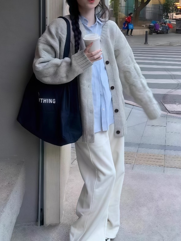 秋冬女装2025新款巨好看的穿搭一整套韩剧盐系高级感毛衣三件套装|undefined