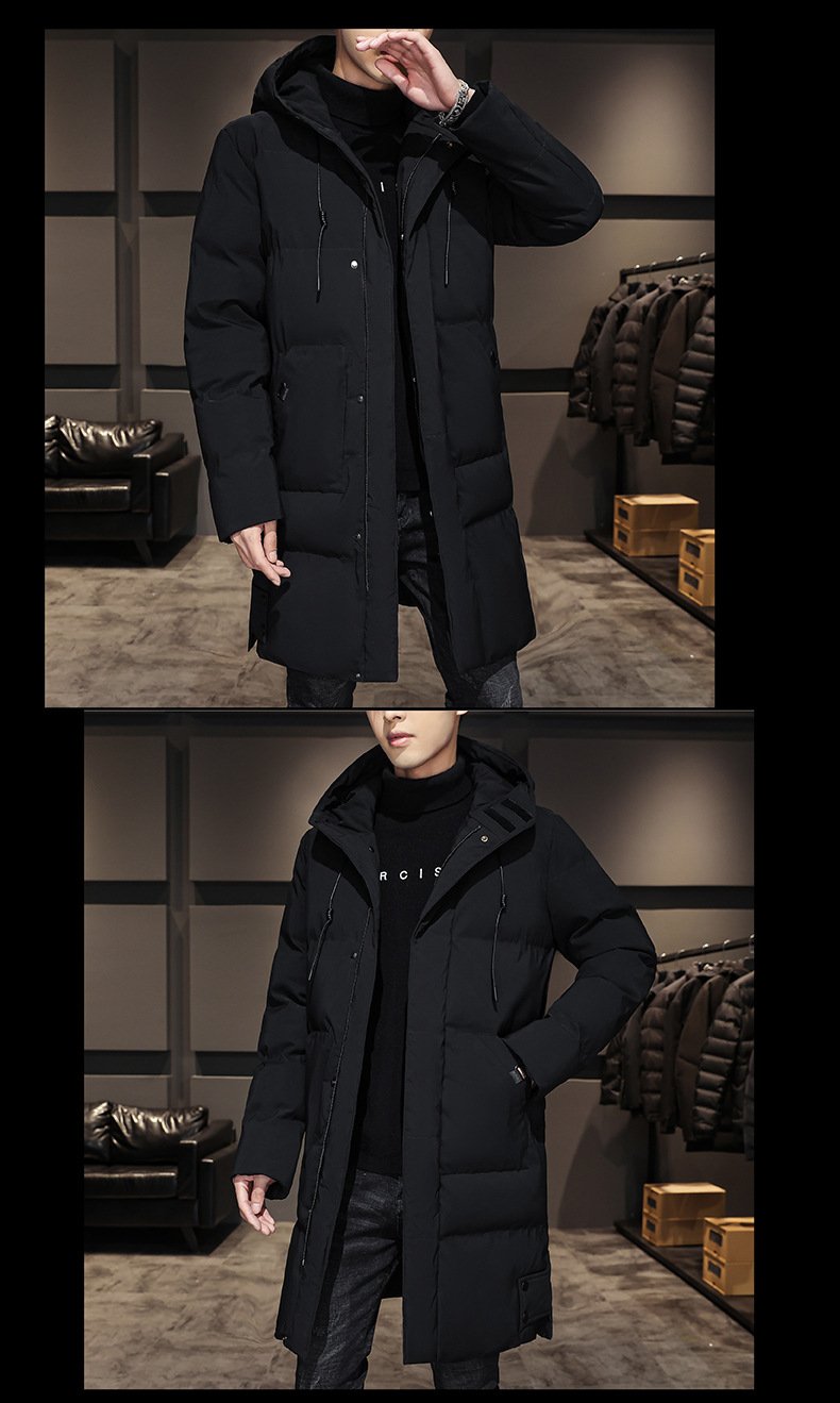 Veste d'hiver homme à capuche chaude rembourrée et doublée_voghion.com