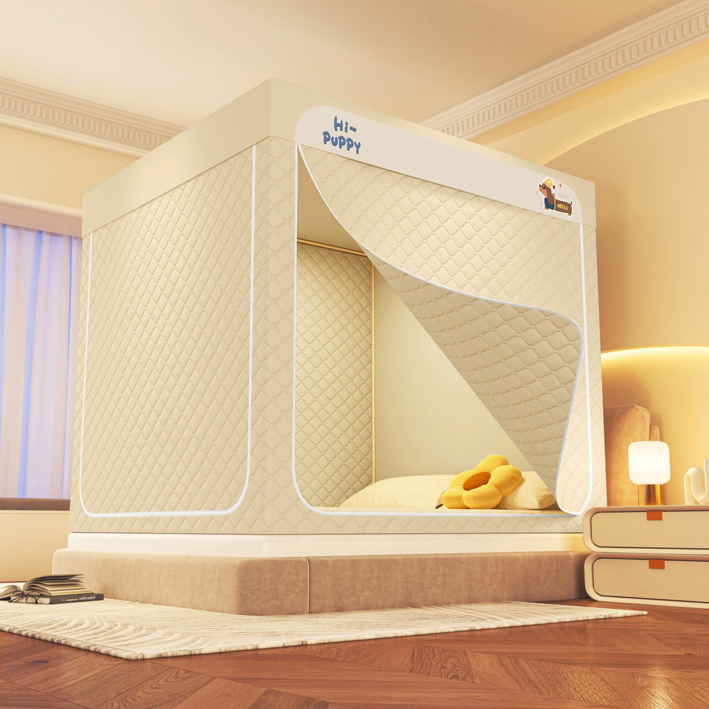 Крепкое теплое разнообразное mosquito net для кровати для домашнего использования, увеличенная толщина