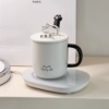 White | Cup+Cover+Spoon+Height Temperature Pad