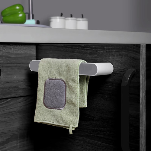 Towel rack punch-free toilet bathroom suction cup hanging rack bath towel rack Nordic simple creative single rod storage rod