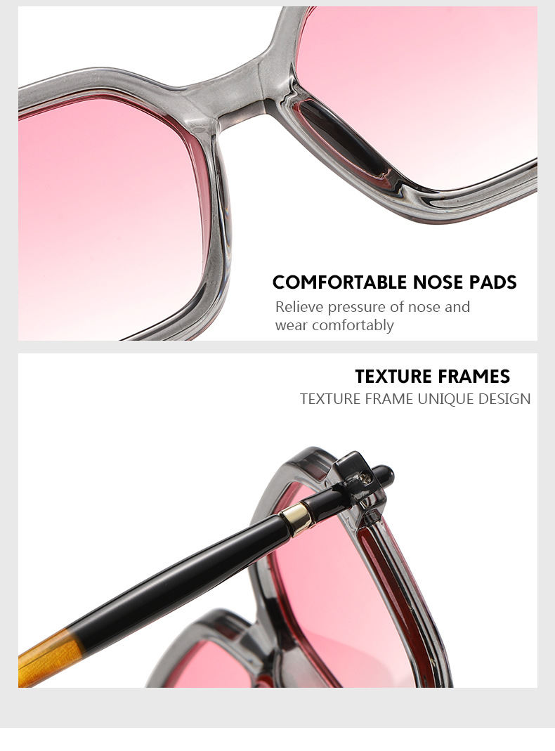 Fashion Color Block Ac Square Patchwork Full Frame Optical Glasses display picture 18