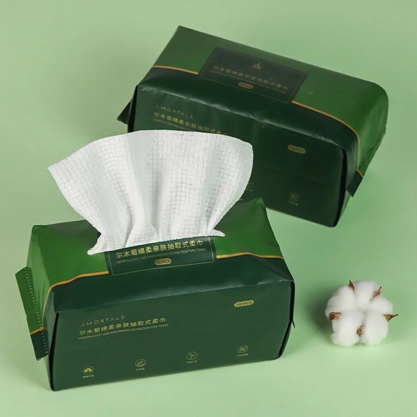 에르무타오 세안 타월, 두꺼운 풀아웃형 얼굴 닦는 타월, 롤형 클렌징 부드러운 타월, 순면 타월, 얼굴용
