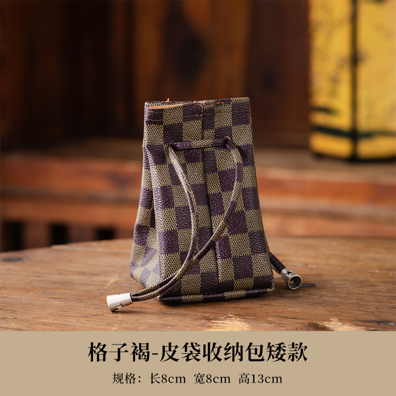旅行茶具收纳包高档随身便携户外茶具茶杯包装方便简单收纳皮革包|undefined