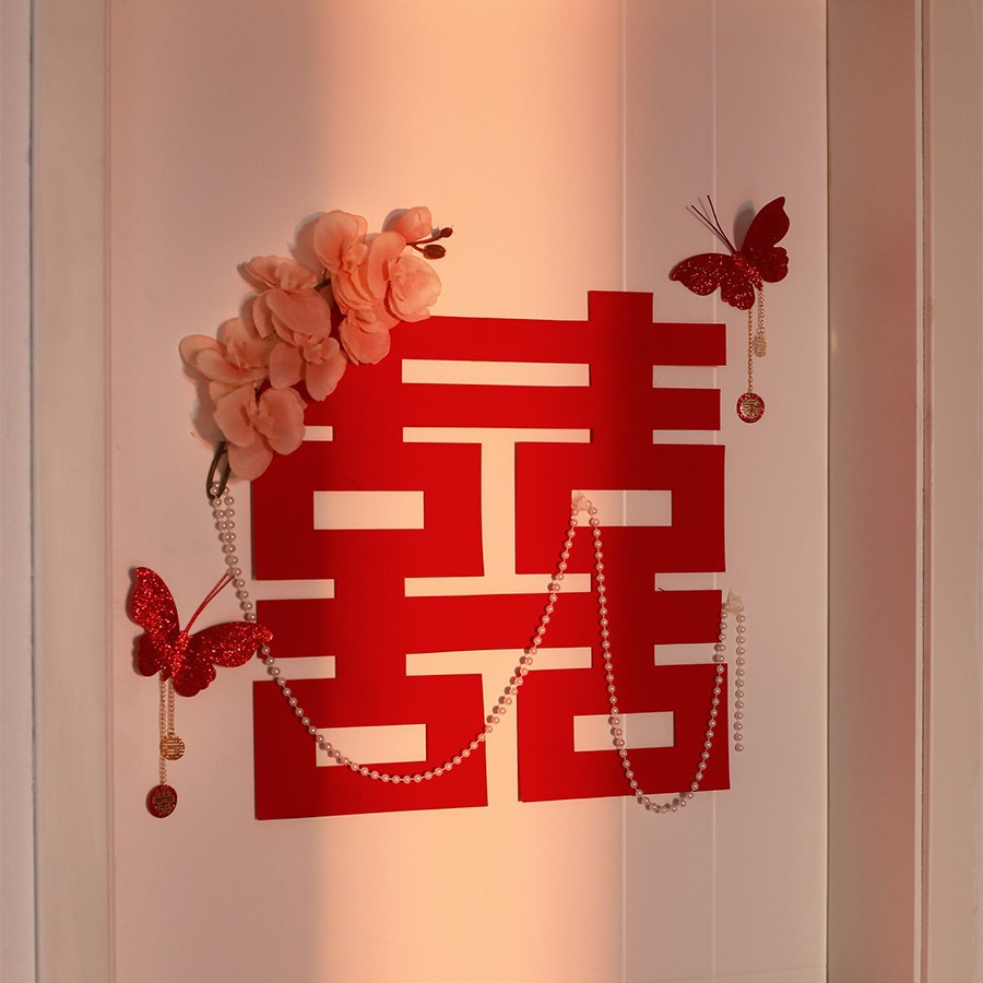 wedding xi character for wedding ceremony special door sticker wedding room decoration layout wedding static window decoration door sticker all products
