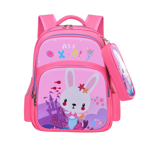 Backpack for Primary School Students (Grades 1-3) for Boys and Girls - Cartoon Cute, Stress-Relief, Lightweight, Ergonomic Design - Dual Shoulder Child's Pencil Bag BackPack