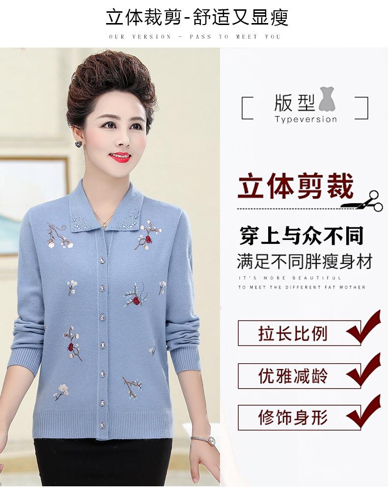 D7277 1020K ÁO LEN NỮ TONTDI BIG SIZE NGOẠI CỠ DÀI TAY MÙA XUÂN THU ĐÔNG TRUNG NIÊN KÍN CỔ THỜI TRANG NỮ G03 SẢN PHẨM MỚI