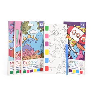 Wholesale children's watercolor coloring book notes graffiti painting coloring book kindergarten baby comes with paint