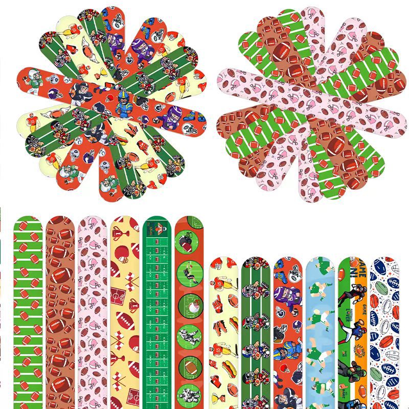 Nuevo Amazon 12 rugby collar PVC pulseras de dibujos animados para niños