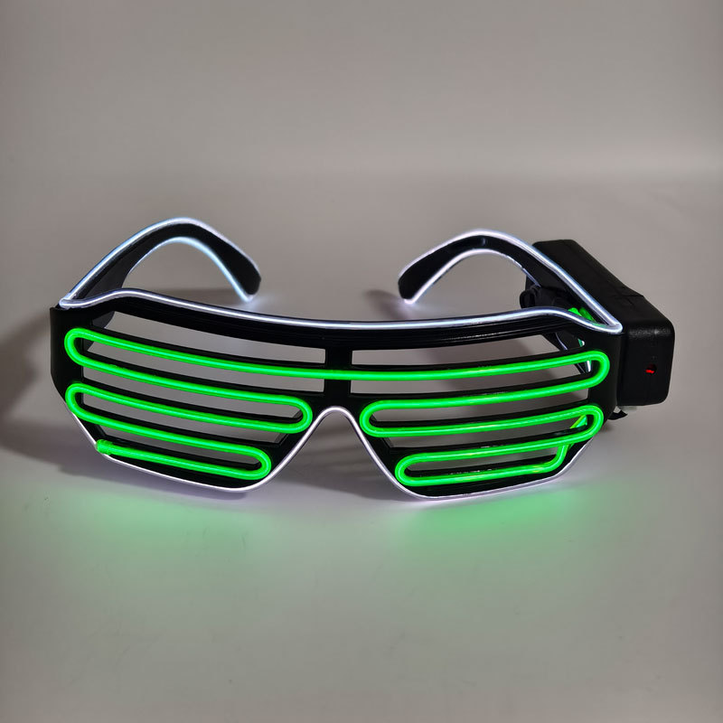 Obturas LED bar fiesta atmósfera apoyos gafas eléctricas el flash gafas gafas de bungee gafas