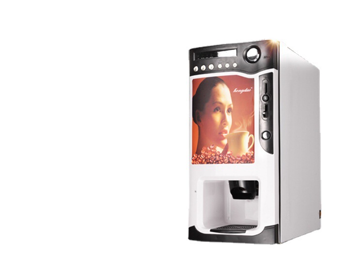 Máquina expendedora automática de café y té con monedas para oficina o negocio