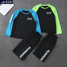 胖男童速干运动套装春夏季薄款透气吸汗男孩篮球服中大童一件代发