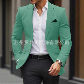 外贸新款男士西装商务休闲婚礼伴郎男士礼服宴会西服男款婚礼礼服