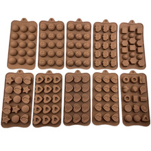 硅胶巧克力模 冰格果冻布丁糖果模 silicone chocolate mold