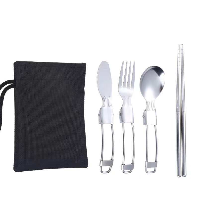 칼, 포크, 숟가락, 젓가락 4종 세트 [벨크로백]