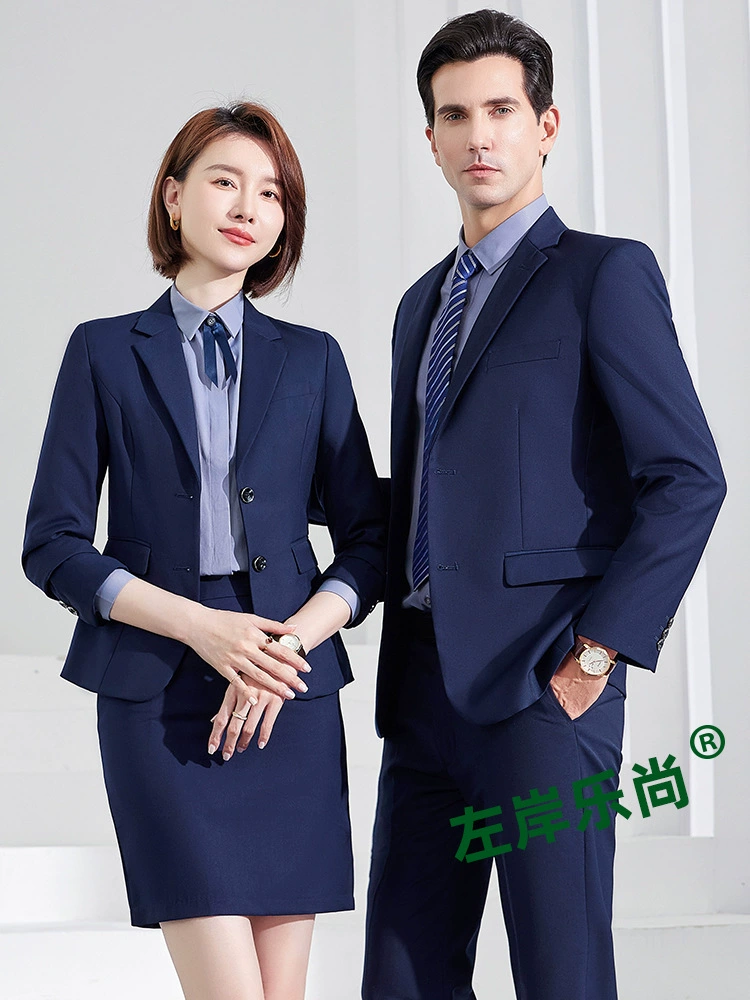Men's classic suit, black blue jacket, overall