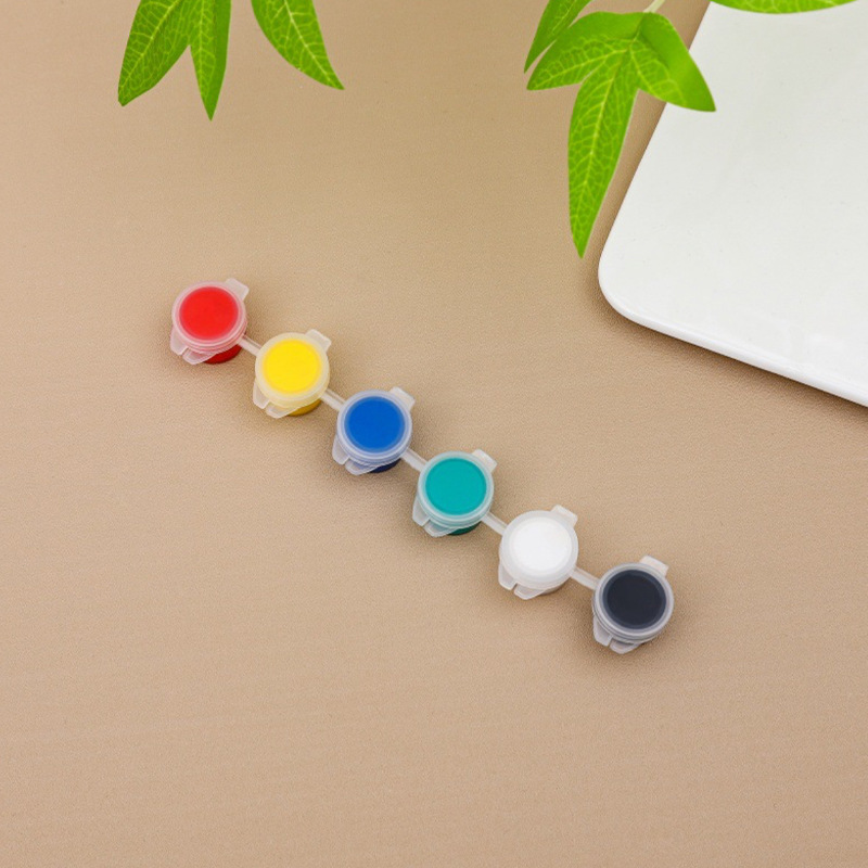 Pintura Acrílica Infantil de 12 Colores Set de 6