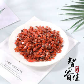 厂家批发天然红碧玉碎石 香薰石水晶碎石 供佛消磁石 鱼缸石批发