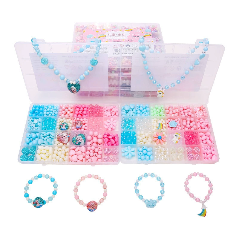 Toy with beads, materials set, shoulder bag, necklace and bracelet, accessory, beads, handmade