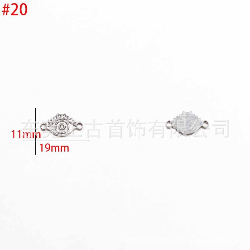 クロスボーダー悪魔の目ペンダントステンレス鋼 diy アクセサリーネックレスキーホルダーペンダントアイドリップオイルアクセサリーメーカー|undefined