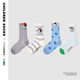 Children's socks wholesale 2025 summer thin wave dot puppy baby socks cotton boys striped mesh tube socks