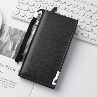 Men's Wallet Wallet Anti-Theft Anti-Degaussing Long Zipper Multi-Layer Multi-Card Slot Accessible Luxury Business Wallet Card Holder