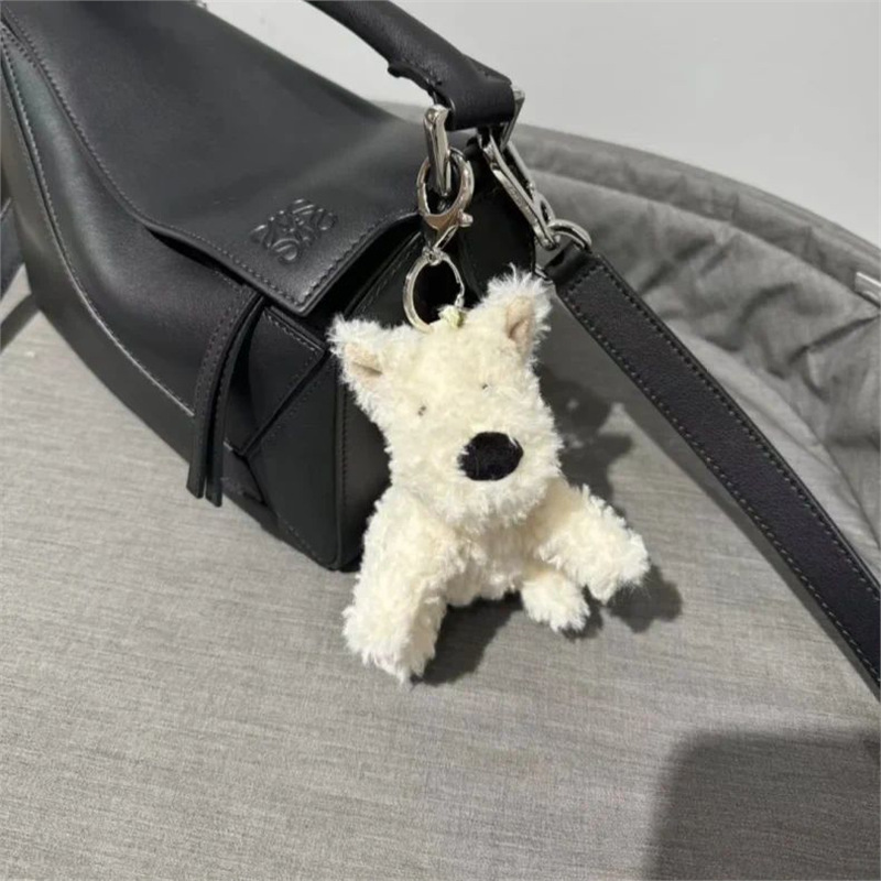 草書ウエストハイランドぬいぐるみ子犬ペンダント人形キーホルダーかわいいバッグ人形動物ペンダントスクールバッグアクセサリー|undefined