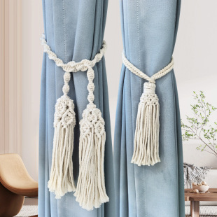 Cross-border Cotton Rope Curtain Strap Band Bohemian Handmade Strap Band Tassel Strap Band Homestay Balcony Cotton Rope Strap Band