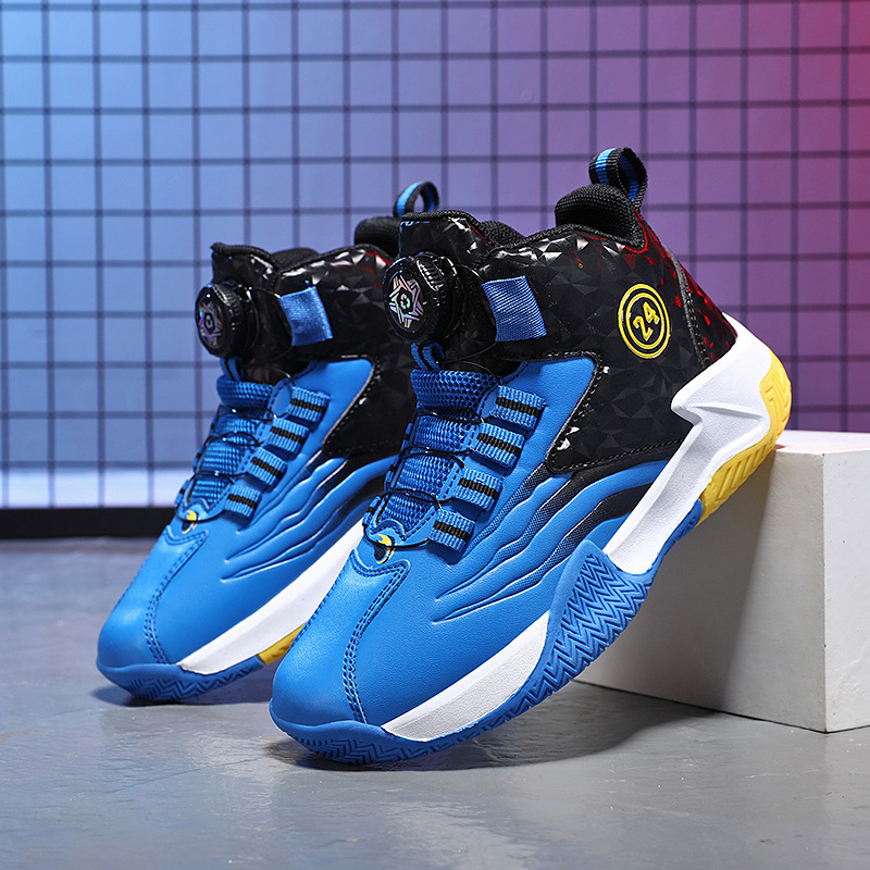Zapatos deportivos para niños 2025 otoño nuevos estudiantes de cuero impermeable zapatos de baloncesto para niños zapatos de carrera para adolescentes