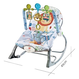 Cross-border baby rocking chair multifunctional toy newborn rocking chair 0-3 years old baby music vibration coax baby rocking chair