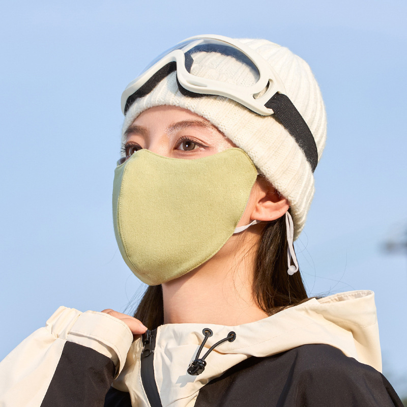双面可带保暖口罩秋冬季女高颜值透气骑行防寒防风东北滑雪天防晒|undefined