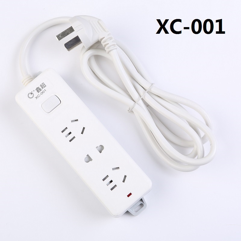 鑫超XC-001电脑电视家用电源排插2500W 1.8米接线板插座插排批发