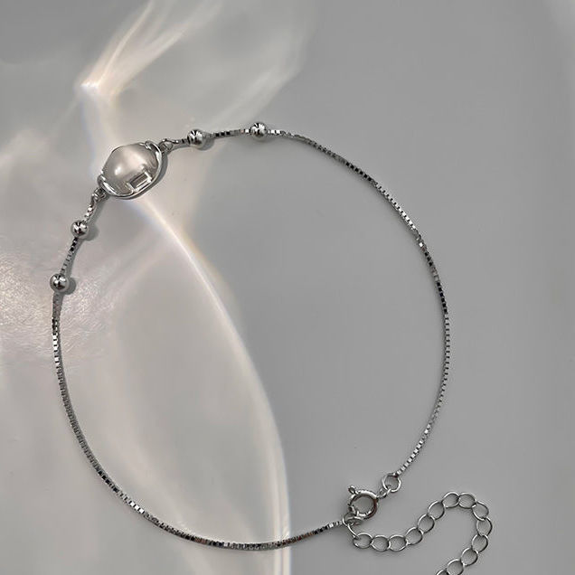 925 plata esterlina Ruyi cadenas de tocalera para mujeres verano 2024 nueva moda simple y fresca nicho diseño de aire frío ins