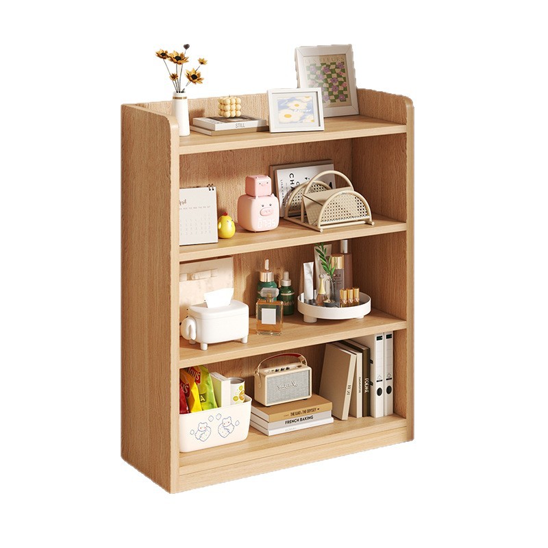 Estantería de ventana salediza de madera maciza Estante de escritorio Estante de almacenamiento de alféizar de la ventana Estante de almacenamiento Estantería pequeña en el balcón Gabinete bajo de varias capas