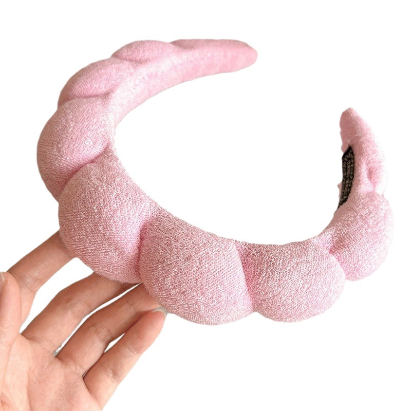 Esponja diadema accesorios para el cabello horquilla femenina invierno alta Cráneo presión superior lavado de cabello diadema Internet celebridad 2023 nuevo paquete de cabello tocado