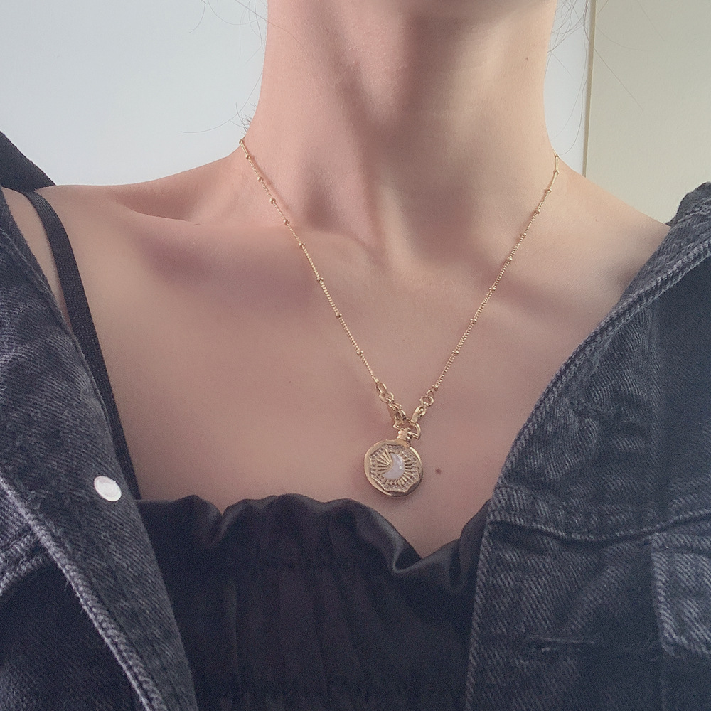 Fashion Bear Heart Shape Butterfly Copper Inlaid Shell Zircon Necklace 1 Piece