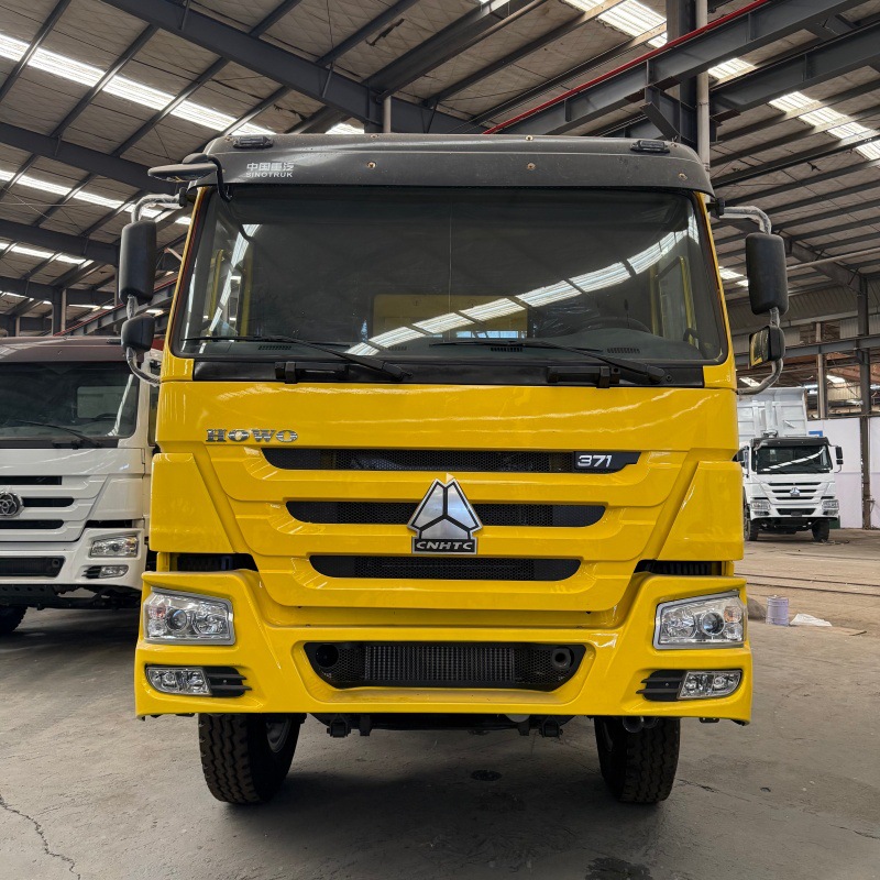 Direct export to Africa of used rear eight-wheel dump trucks for soil and construction transport, HOWO 371 horsepower dump truck